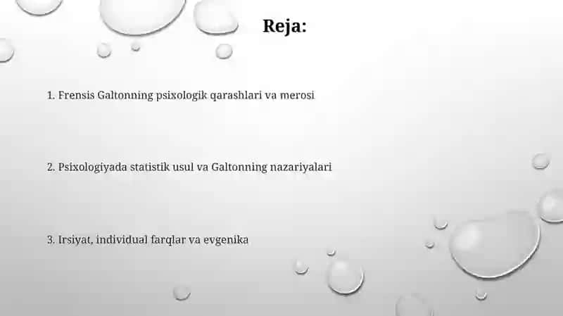 Frensis Galtonning Psixologik Qarashlari 2