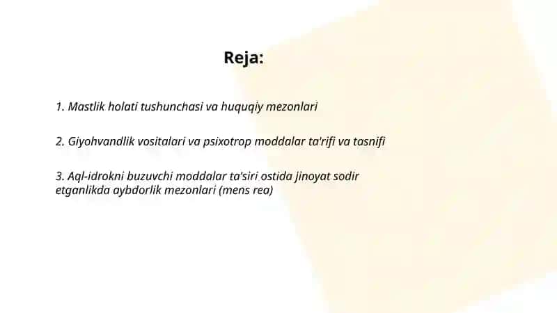 Mastlik holatida giyohvandlik vositalari 2