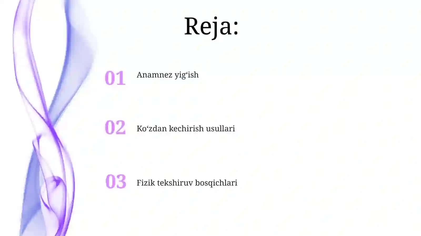 Buyrak va peshob ajratish tizimi bilan kasallangan bemorlarni tekshirish 2