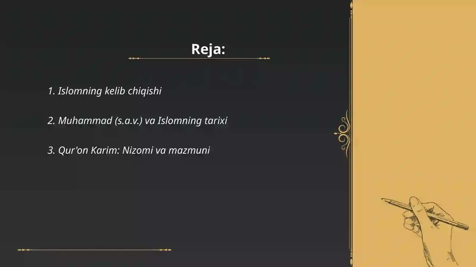 Islom dini va madaniyati 2