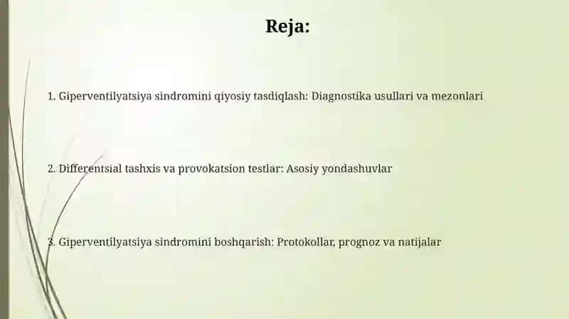 Giperventilyatsionsindromni qiyosiy tasdiqlash 2