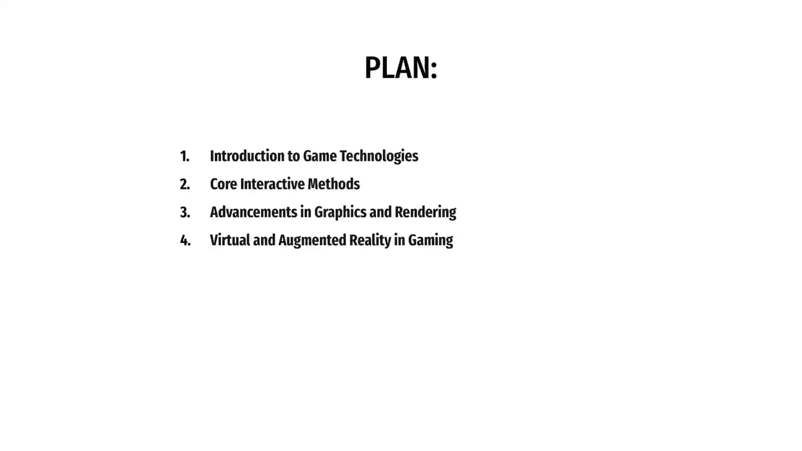 Game technologies and interactive methods 2
