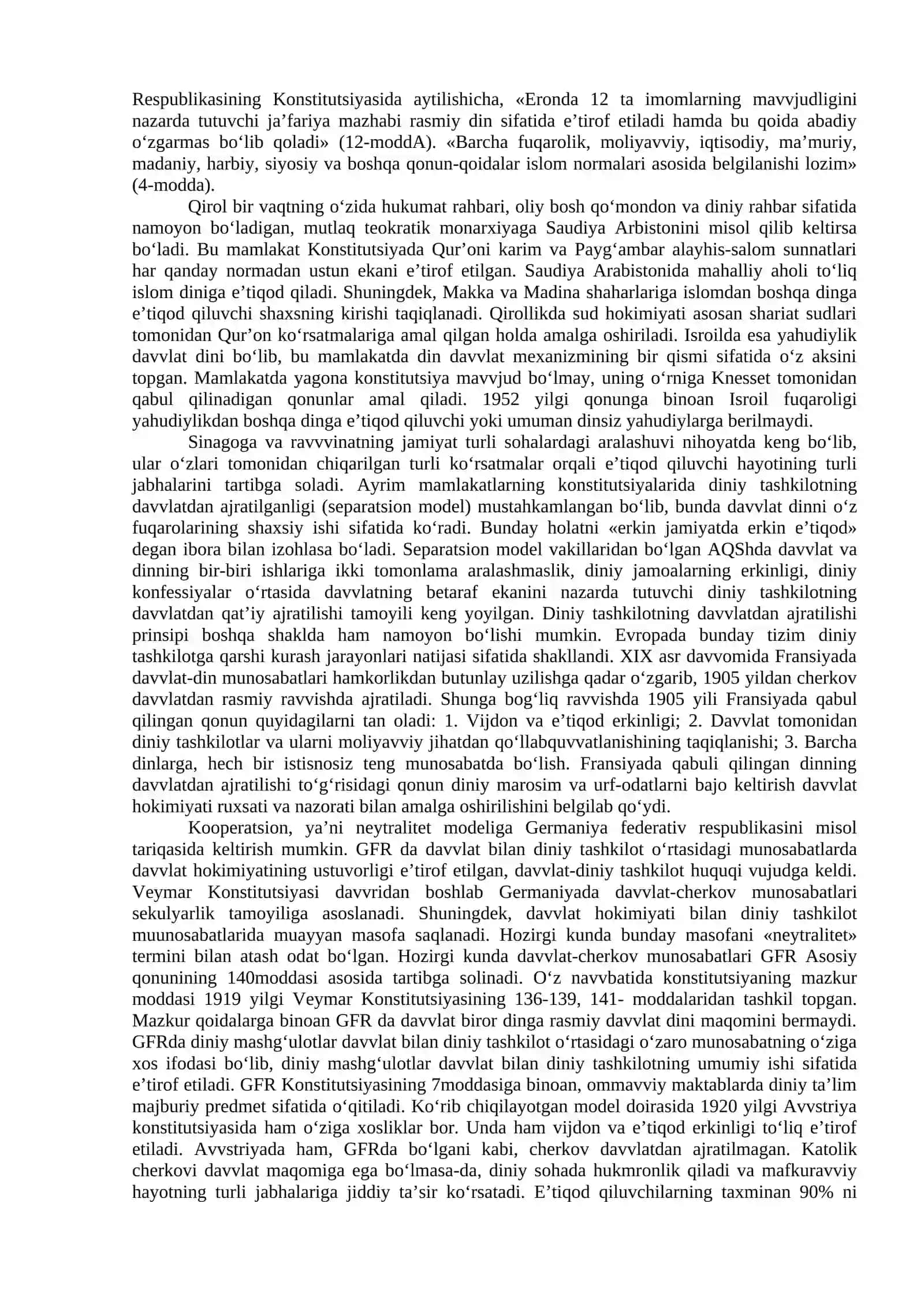 O‘zbekistonda faoliyat yurituvchi diniy tashkilotlar 2