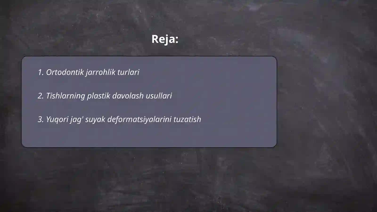 Ortodontik va plastik davolash 2