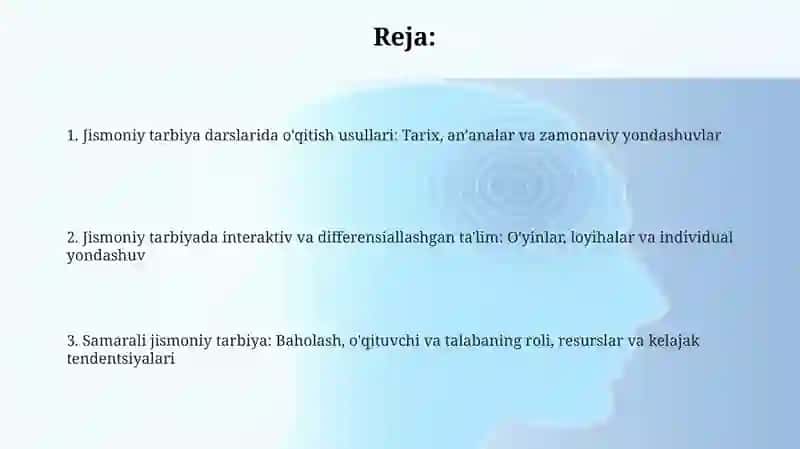 Jismoniy tarbiya darslarida qo'llaniladigan o'qitish metodlari 2