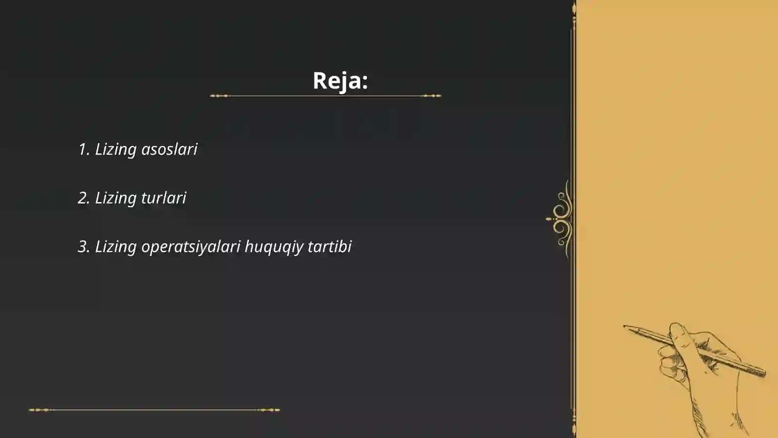 Lizing asoslari 2