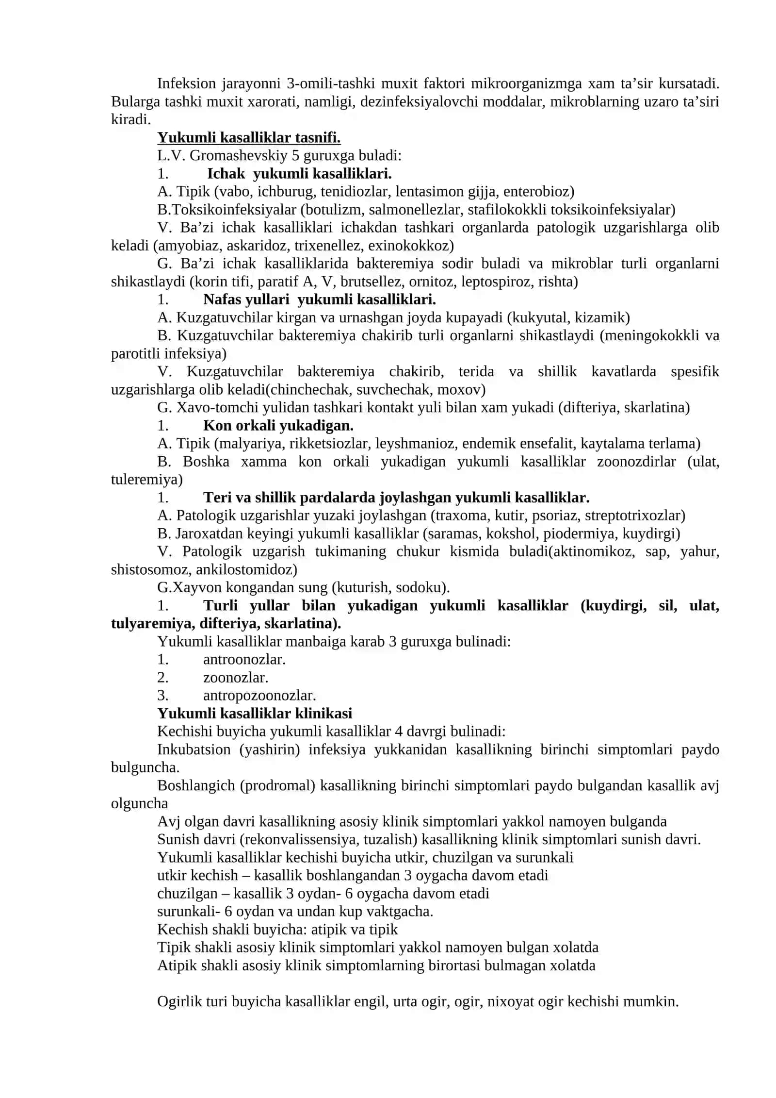 YUQUMLI KASALLIKLAR FANIGA KIRISH. VIRUSLI GEPATITLARNING (A, E) ERTA VA QIYOSIY TASHXISOTI 2