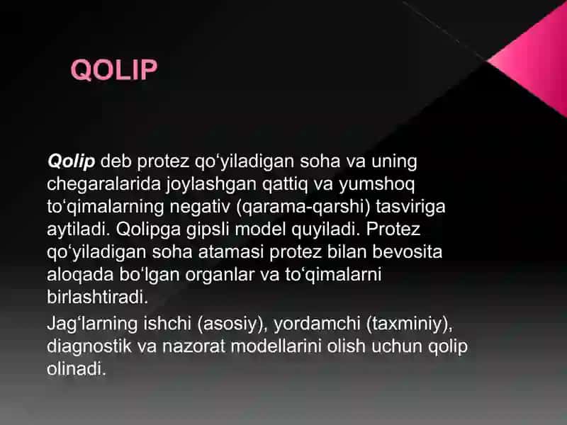 Qolip olish uchun ishlatiladigan xom ashyolar 2