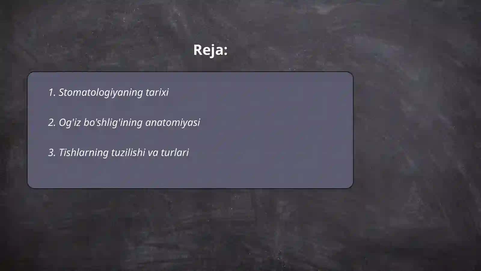 Stomotologiyaga kirish 2