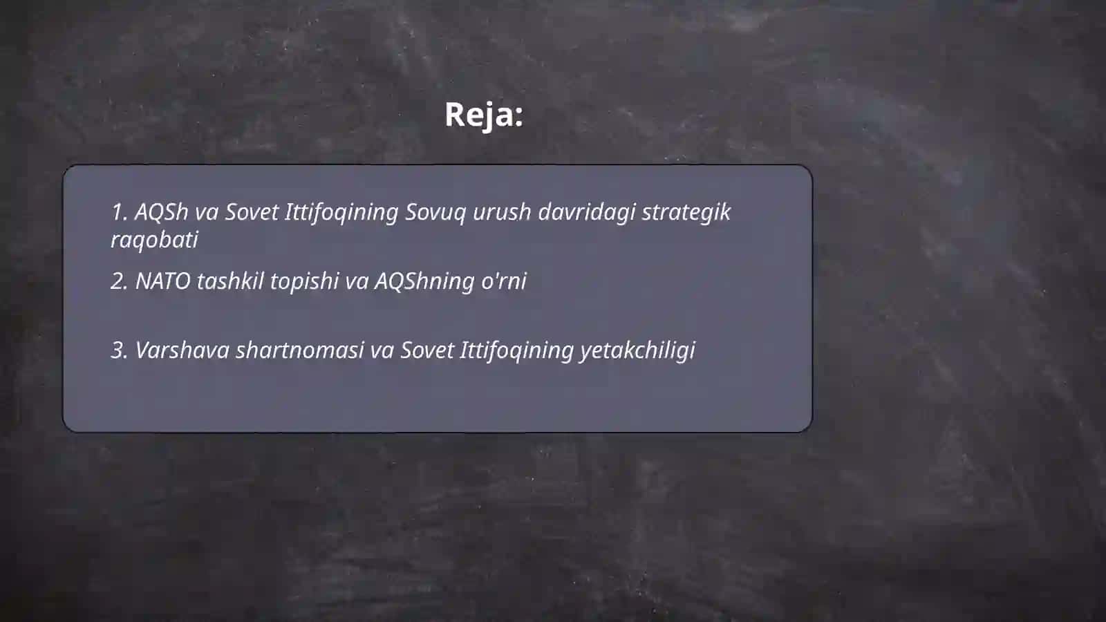 Sovuq Urush Davri: AQSh va Sovet Ittifoqining Strategik Raqobati 2