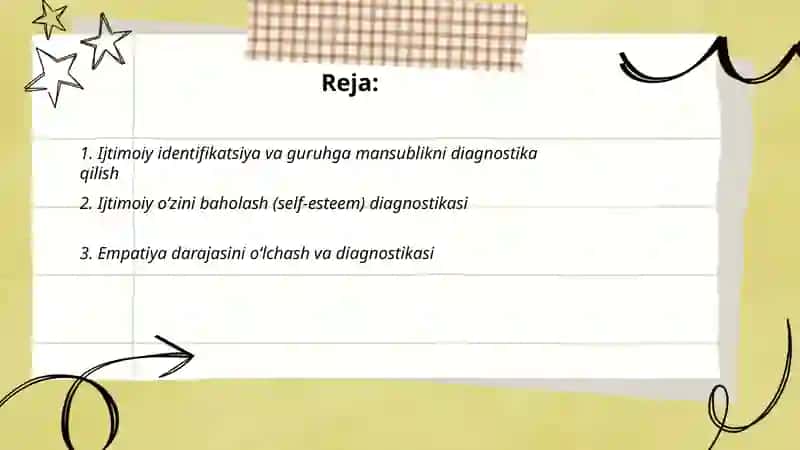 Shaxsning ijtimoiy psixologik xususiyatlarini diagnostika qilish 2