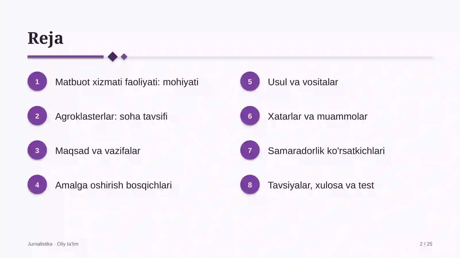 Agroklasterlarda matbuot xizmati faoliyati 2