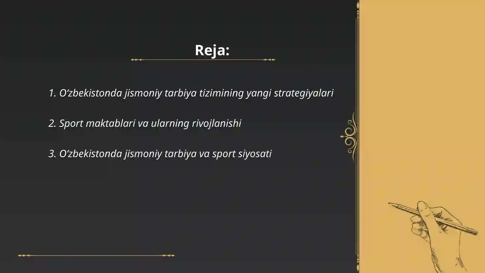 Oʻzbekiston Respublikasida jismoniy tarbiya va sportning rivojlanishi 2