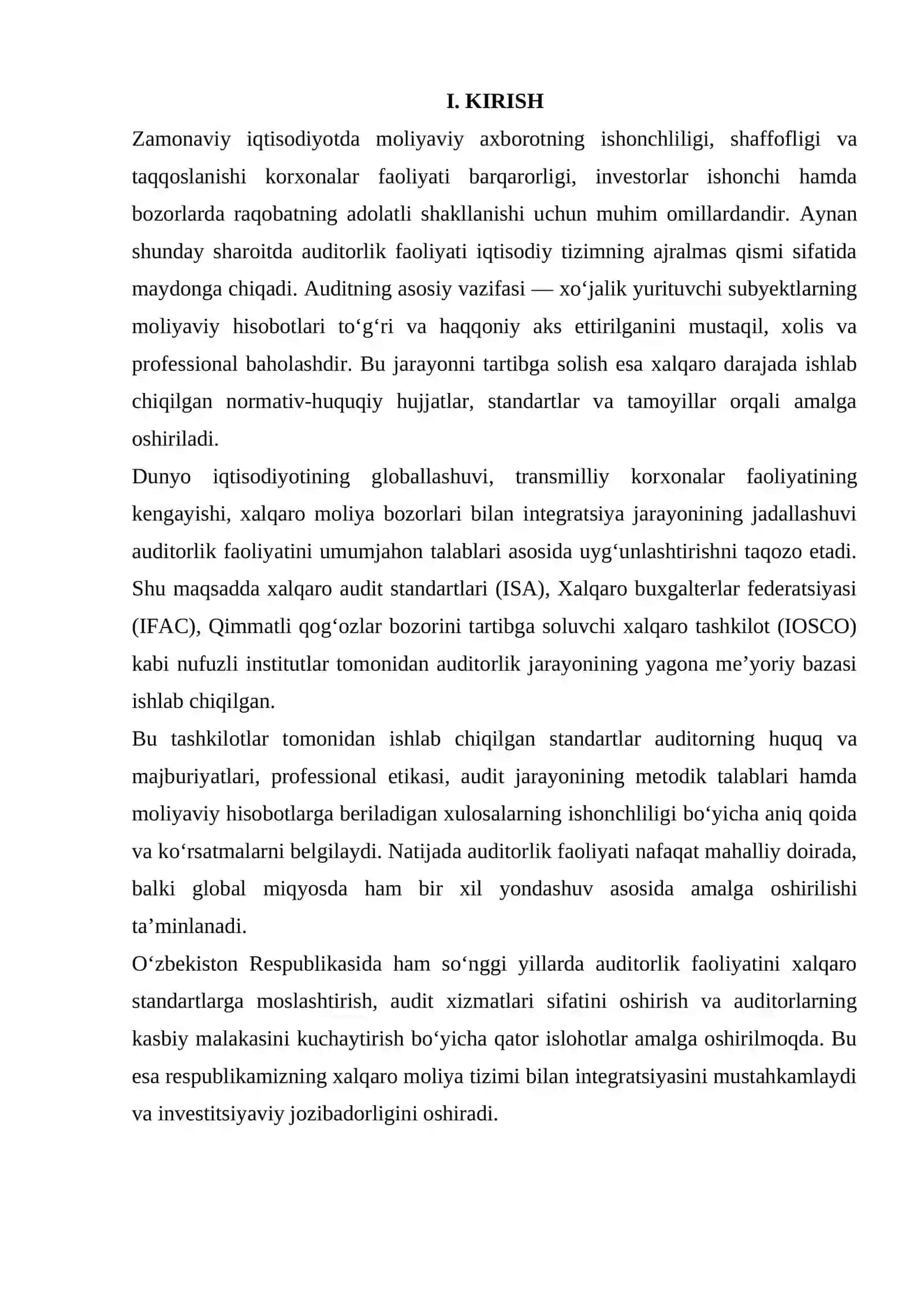 AUDITORLIK FAOLIYATINING XALQARO NORMATIV-HUQUQIY ASOSLARI 2
