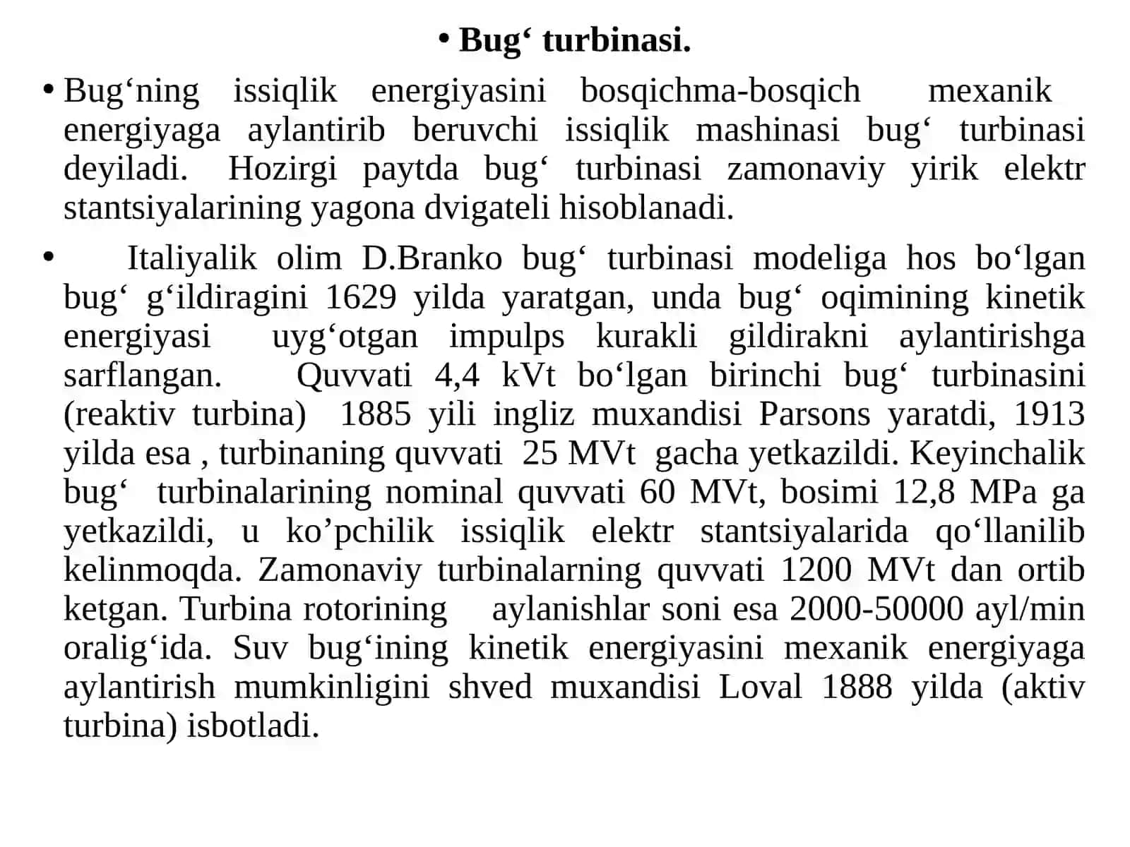 Bug'turbinasi 2