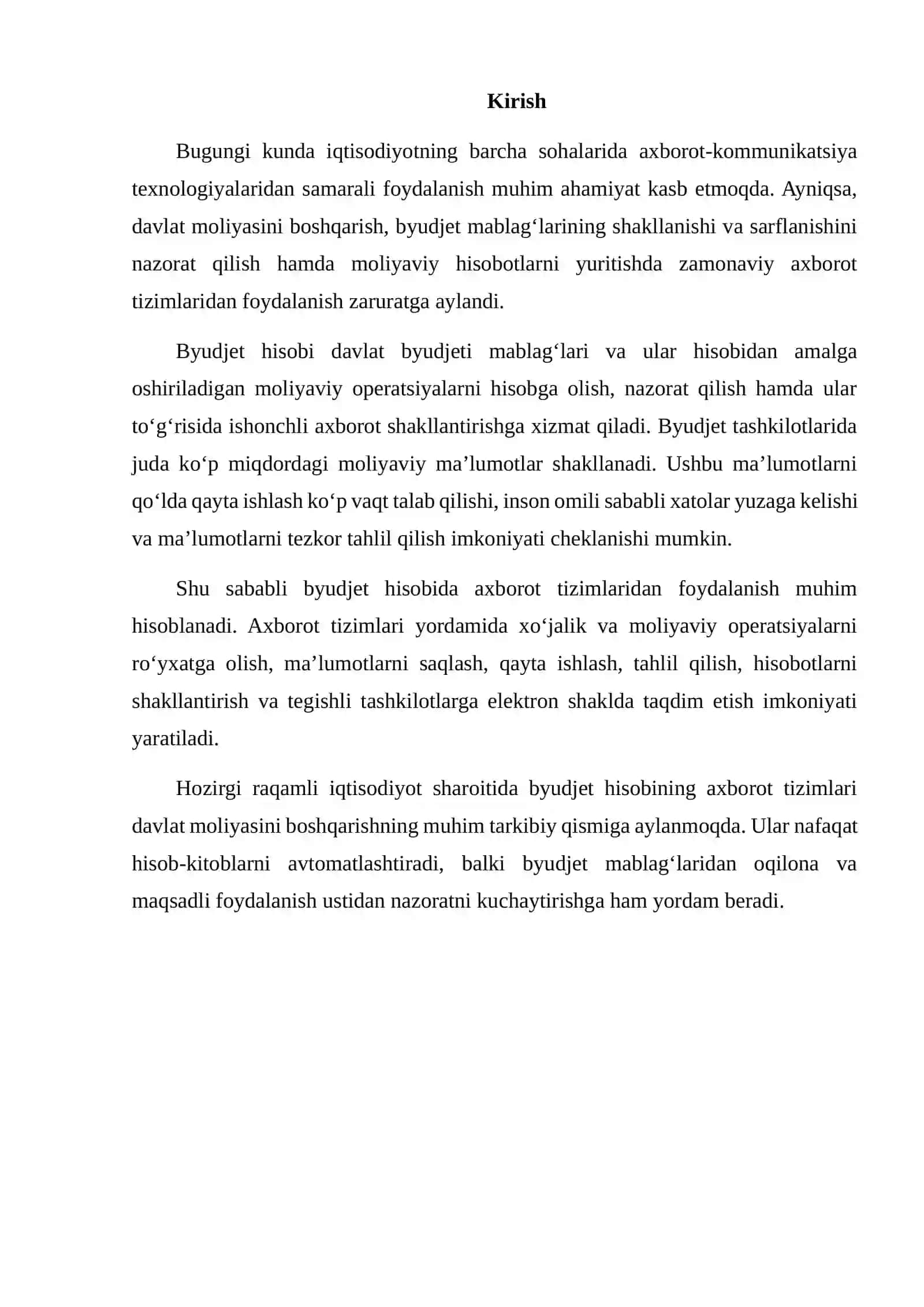 BYUDJET HISOBINING AXBOROT TIZIMLARI: TUSHUNCHA VA ULARNING TURLARI 2