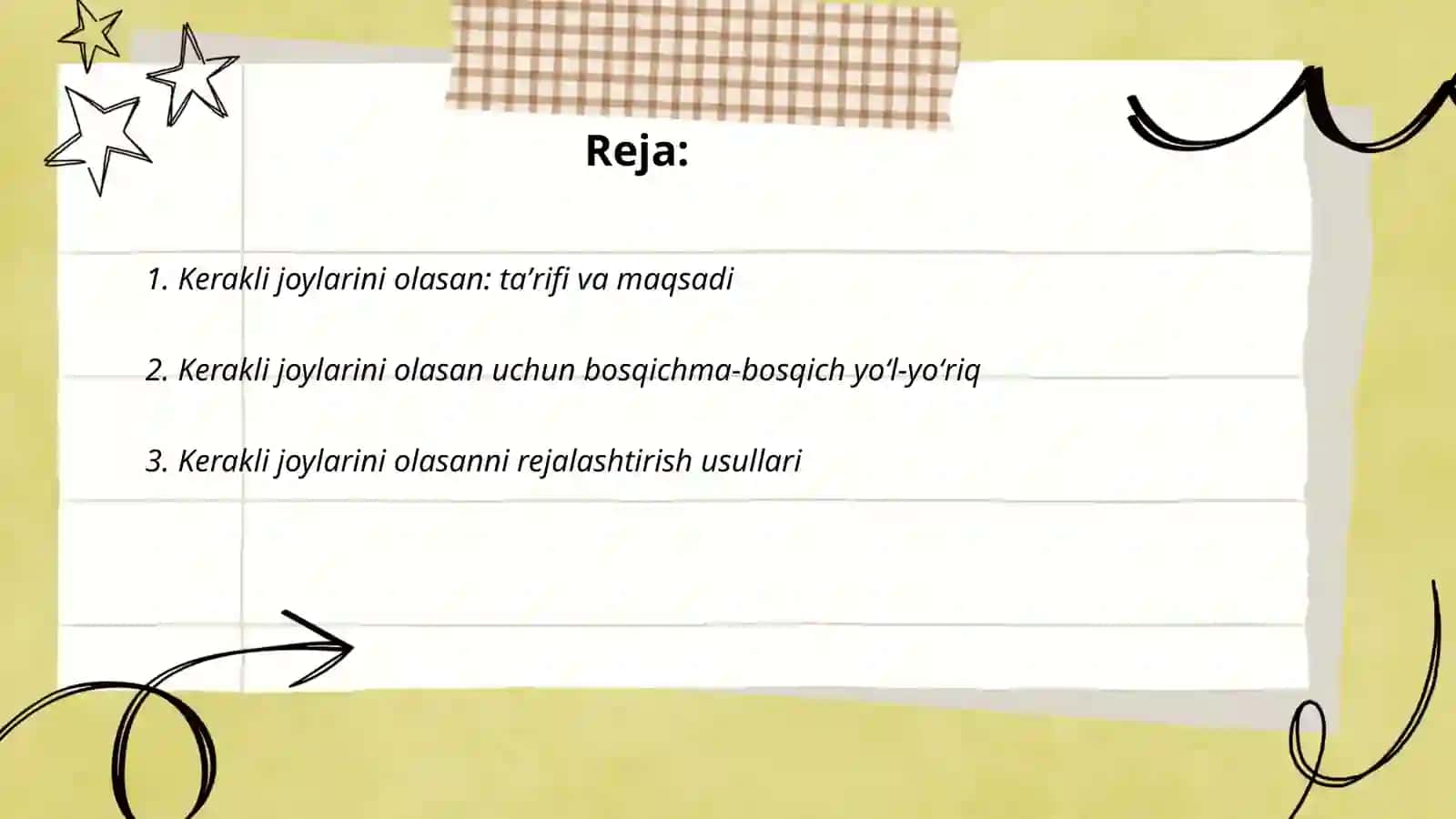 Kerakli joylarini olasan 2