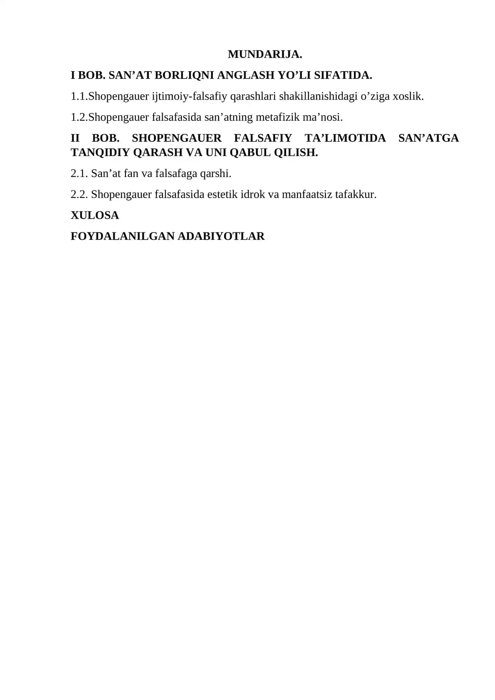 Artur Shopengauer falsafasi 2