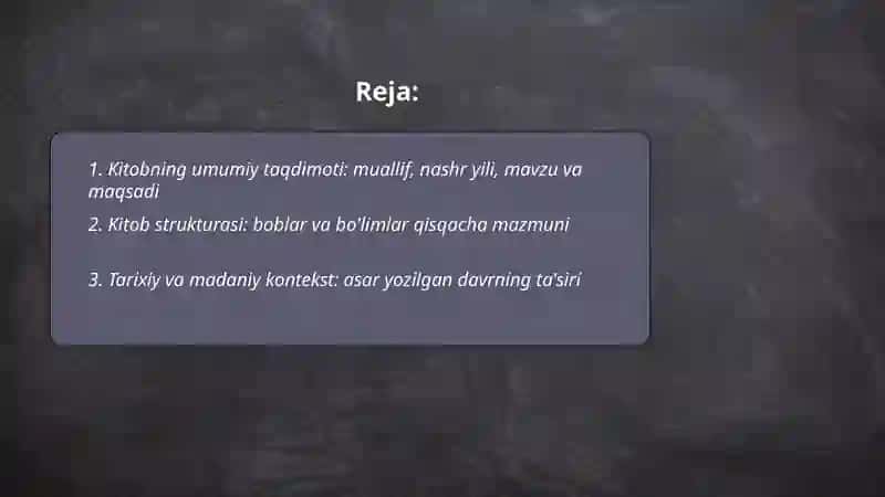 Jahon adiblari adabiyoti haqida 2