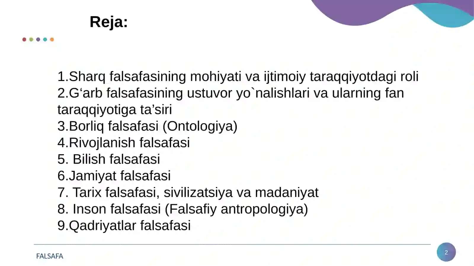 FALSAFA 2