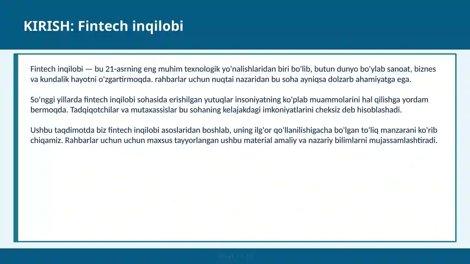 Fintech Inqilobi 2
