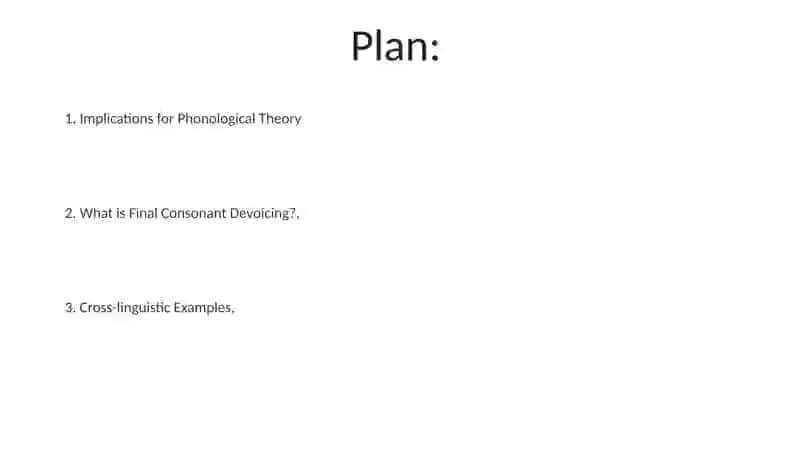 Final Consonant Devoicing 2
