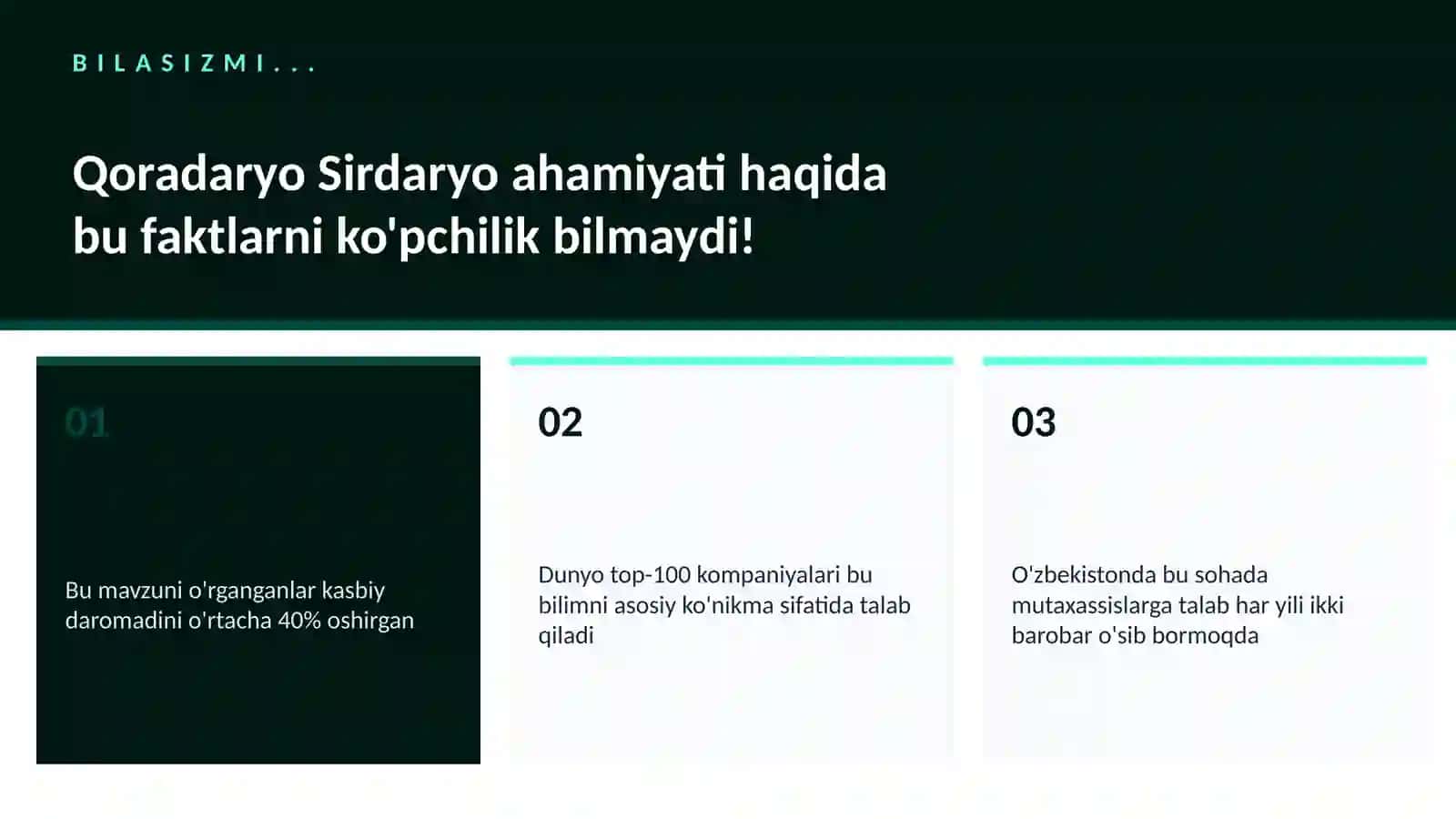 GEOGRAFIYA VA EKOLOGIYA Qoradaryo Sirdaryo ahamiyati 2
