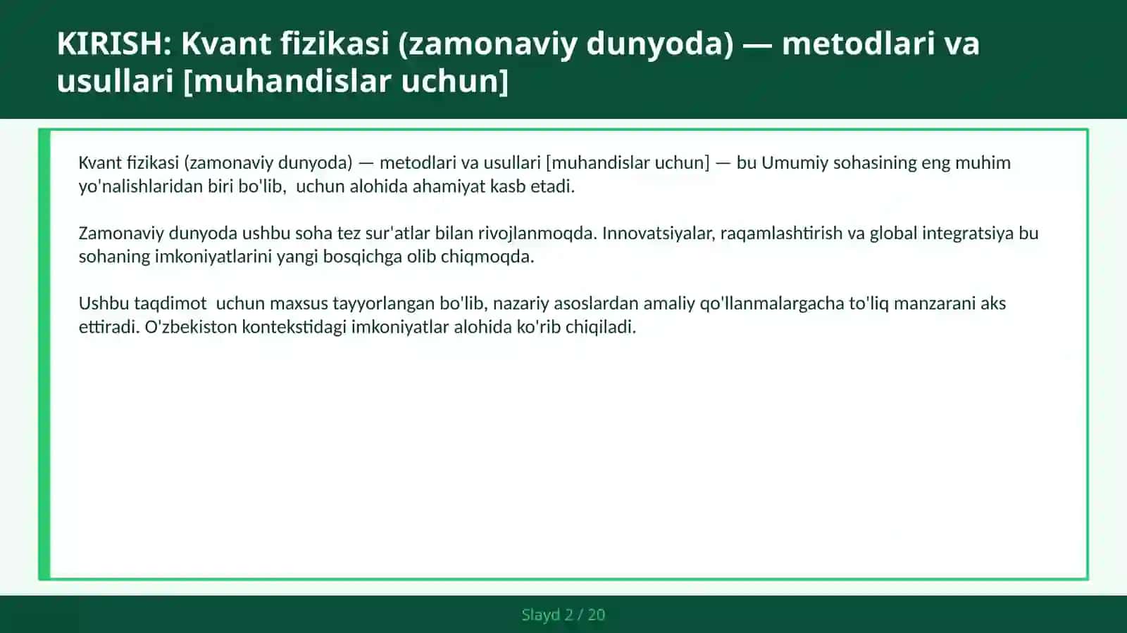 Kvant fizikasi (zamonaviy dunyoda) — metodlari va usullari [muhandislar uchun] 2