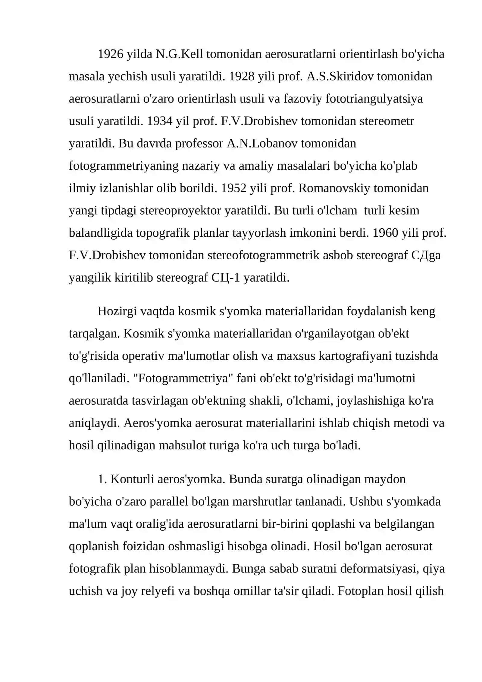 Fotogrammetriya fan 2