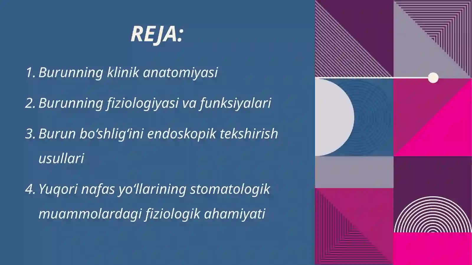 Burunning klinik anatomiyasi, fiziologiyasi va endoskopik tekshirish usullari 2