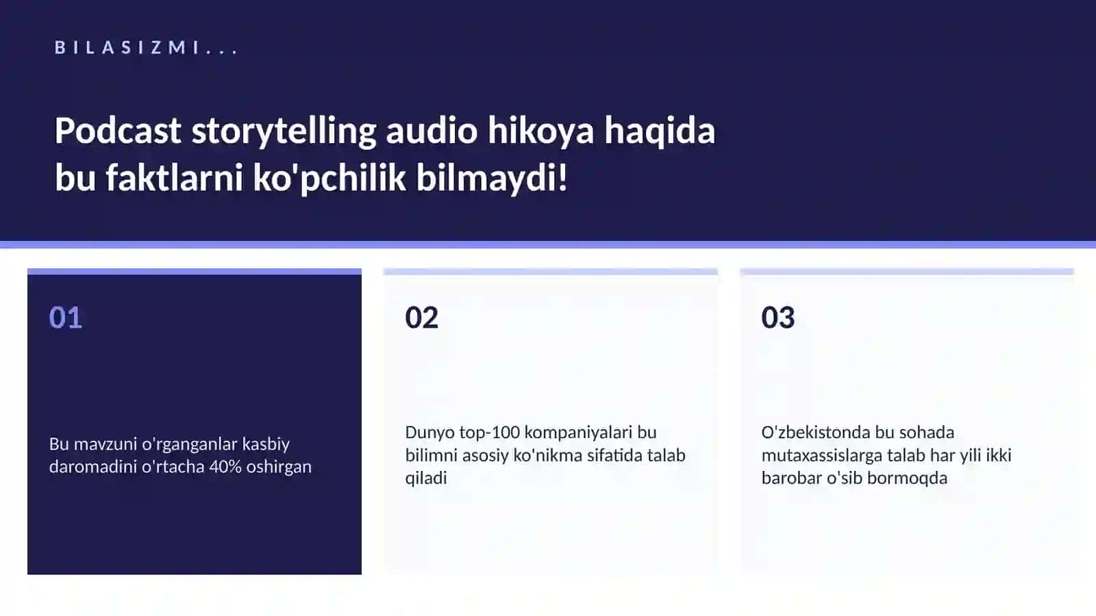 Podcast storytelling audio hikoya 2