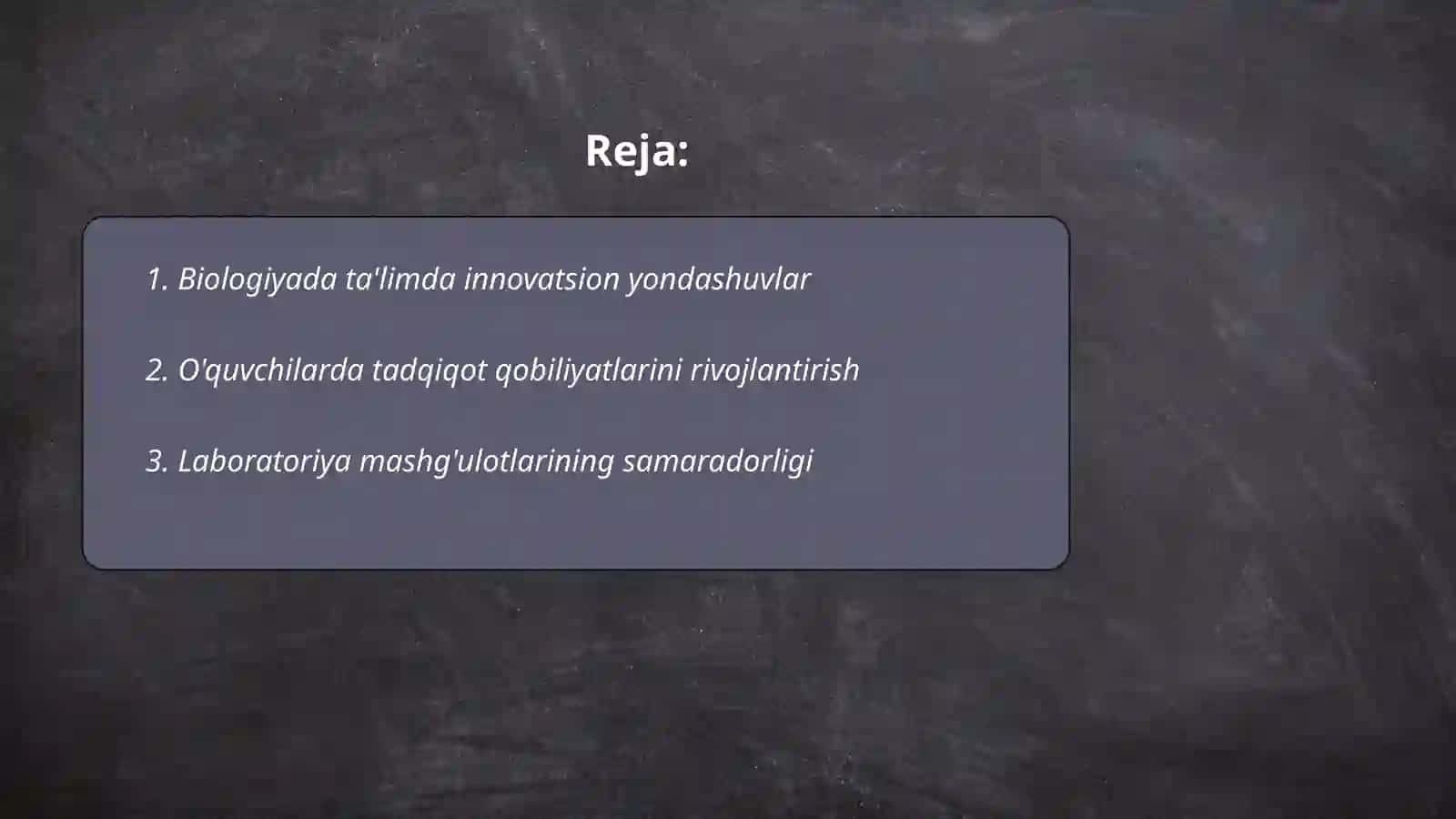 Biologiyani o'qitishda o'quvchilarda kompitentlikni rivojlantirish 2