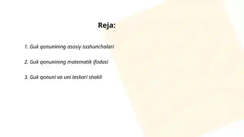 Guk qonuning teskasi shakli 2