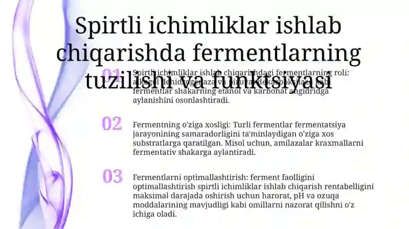 Spirt Ishlab Chiqarishda Fermentlar 2