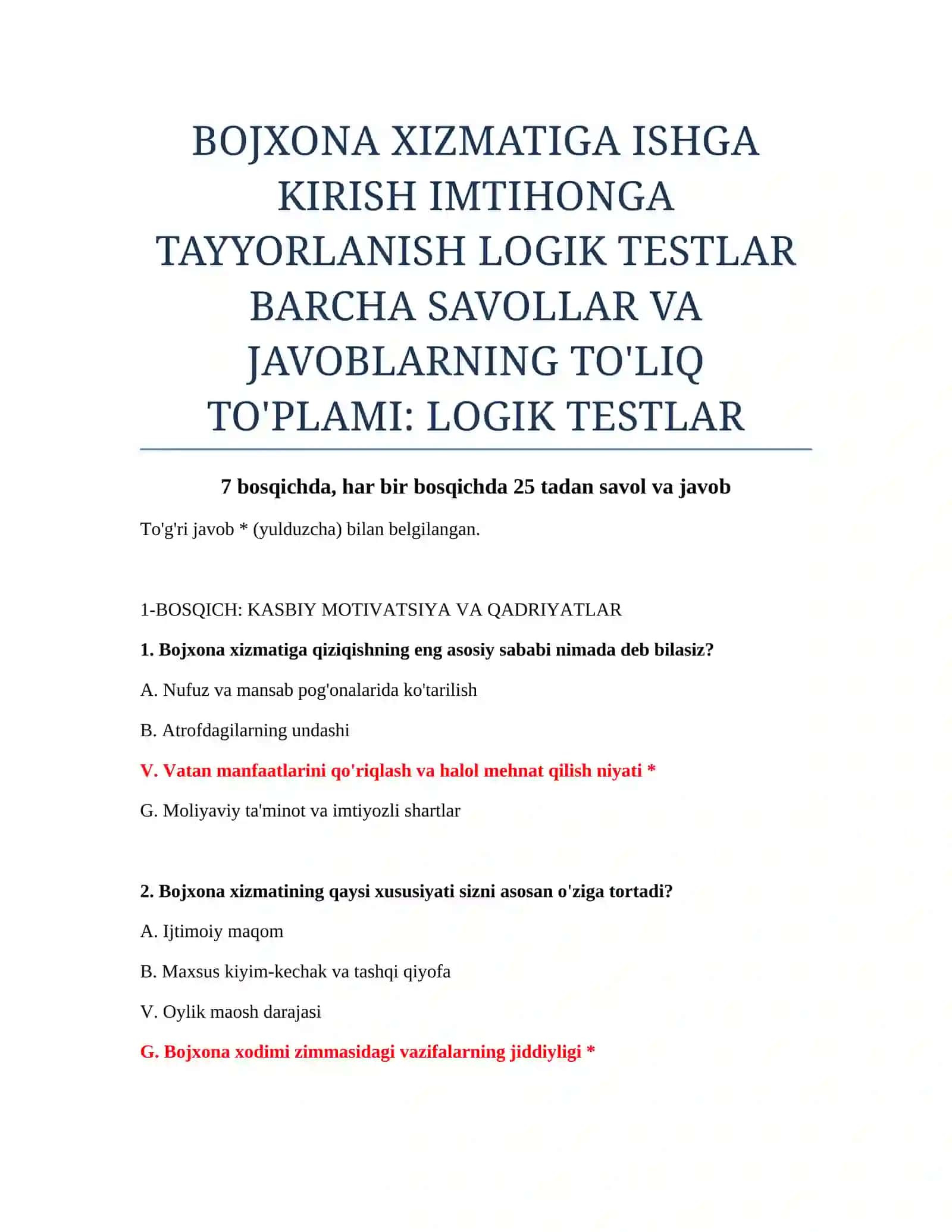 LOGIK TESTLAR 2