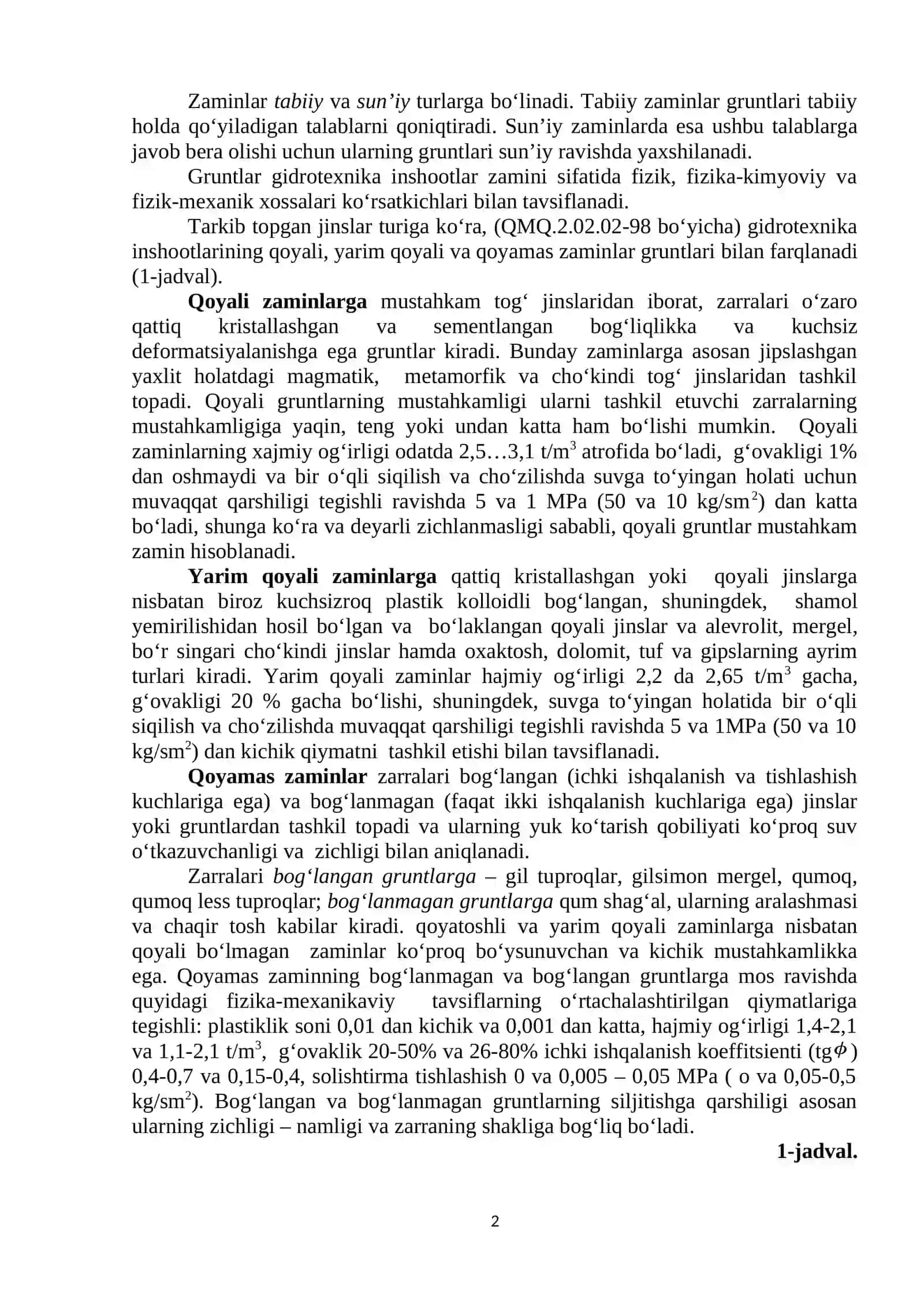 Gidrotexnika inshootlari asoslari 2