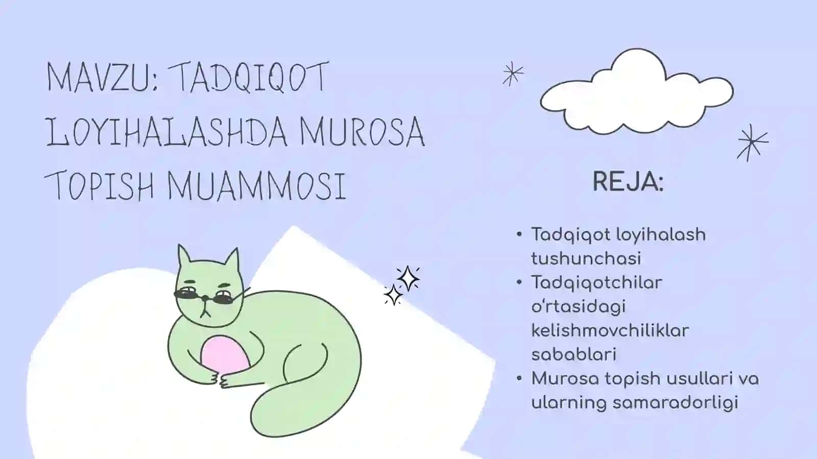 TADQIQOT LOYIHALASHDA MUROSA TOPISH MUAMMOSI 2