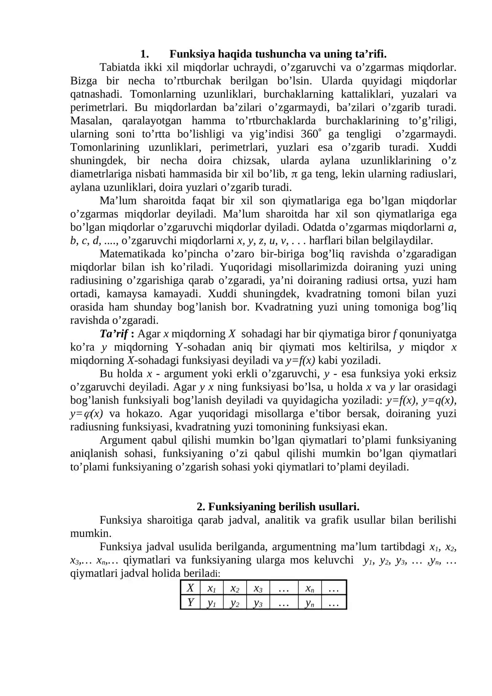 Asosiy elementar funksiyalar 2
