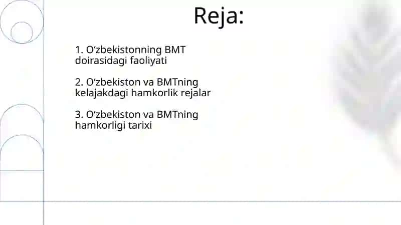O'zbekiston va BMT Bilan Hamkorlik 2