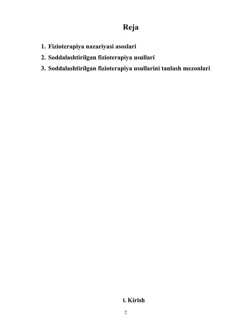 Soddalashtirilgan fizioterapiya usullari 2
