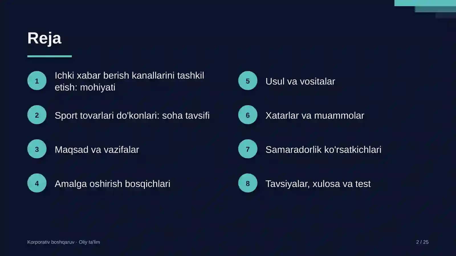 sport tovarlari do'konlarida ichki xabar berish kanallarini tashkil etish 9220 2
