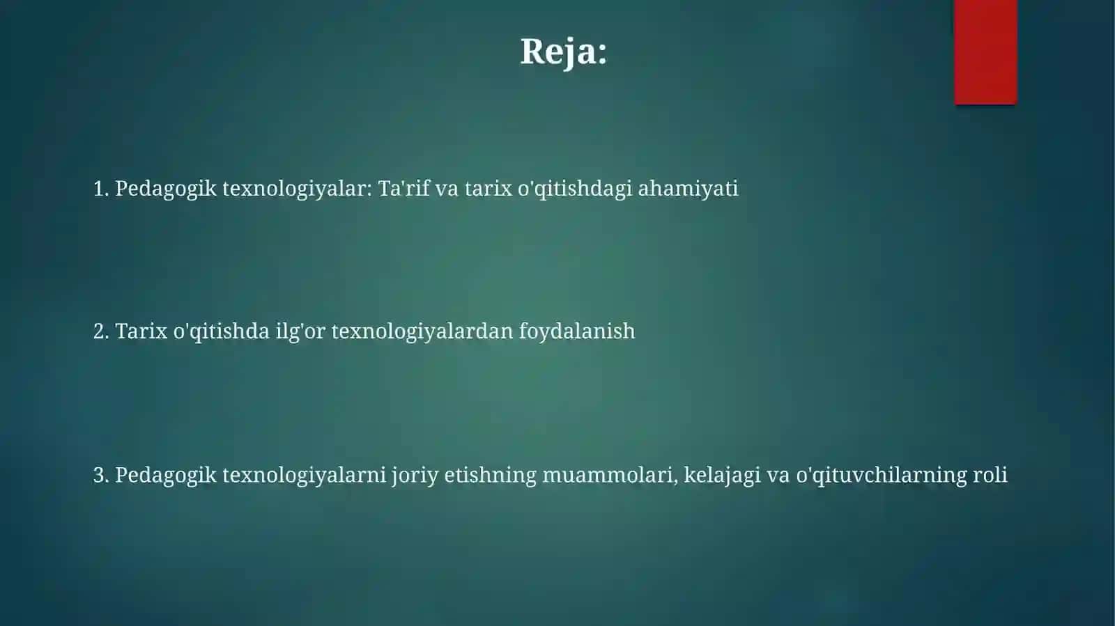 Pedagogik texnologiyalar: Ta'rif va tarix o'qitishdagi ahamiyati 2