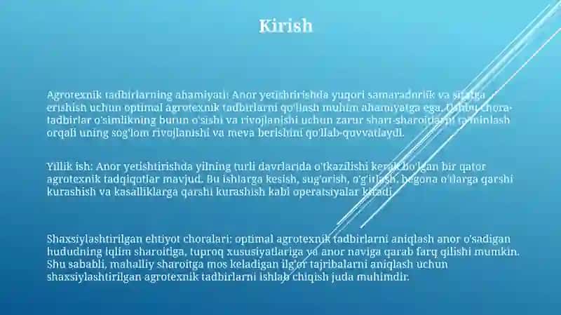 Agrotexnik Tadbirlarni Ishlab Chiqish 2