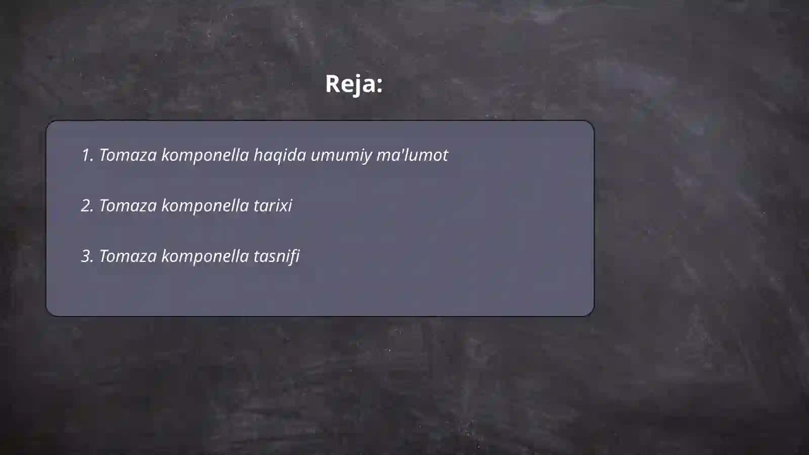 Tomaza komponella 2