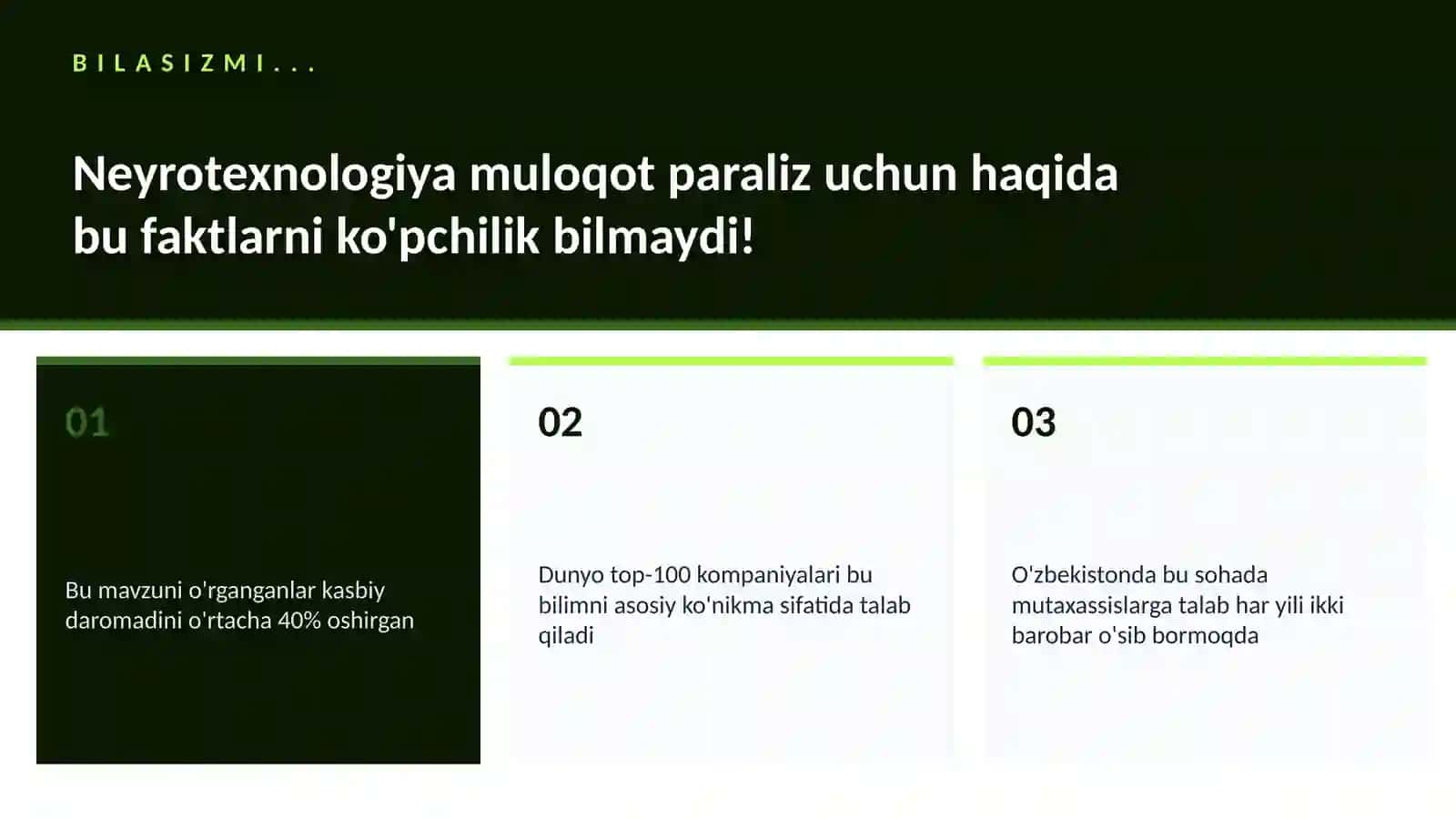NEYROTEXNOLOGIYA VA MIYA 2