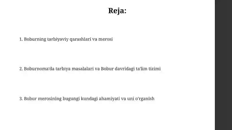 Bobur hayoti va faoliyati 2
