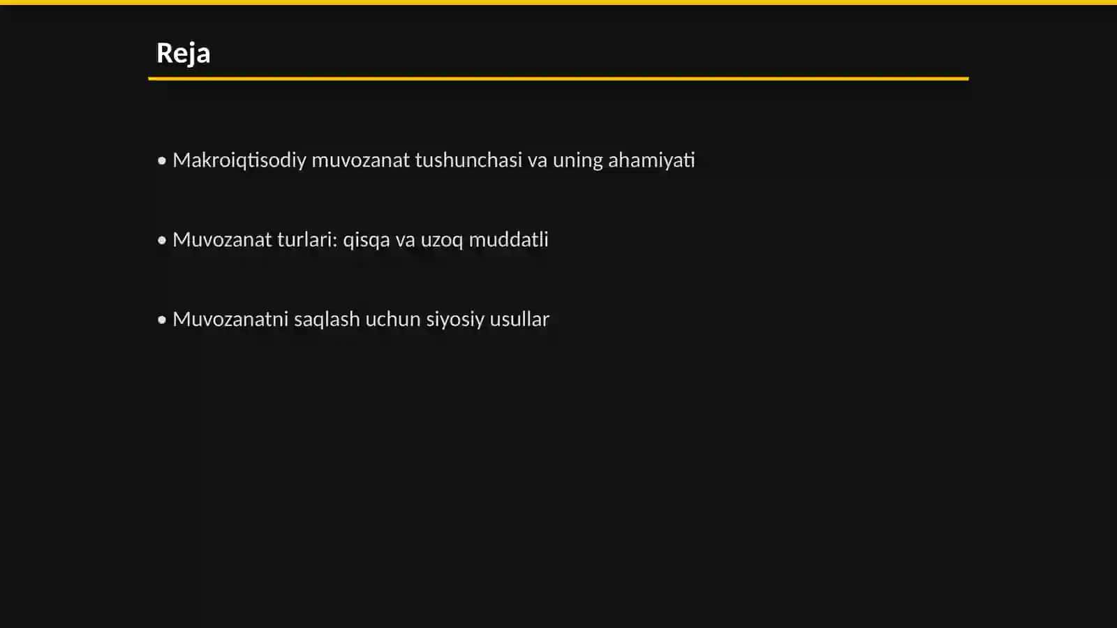 Makroiqtisodiy muvozanat tushunchasi, turlari va unga erishish usullari 2