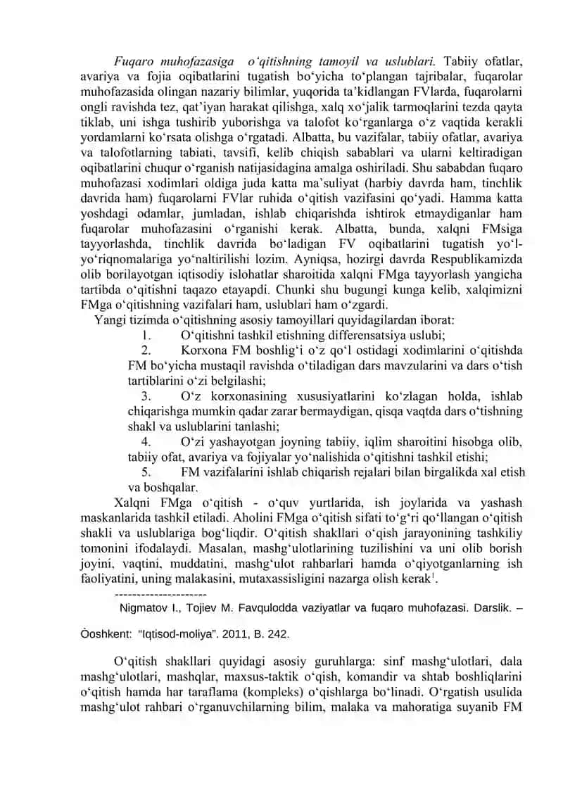 Aholini, moddiy va madaniy boyliklarni xavfsiz xududlarga evakuatsiya qilish 2
