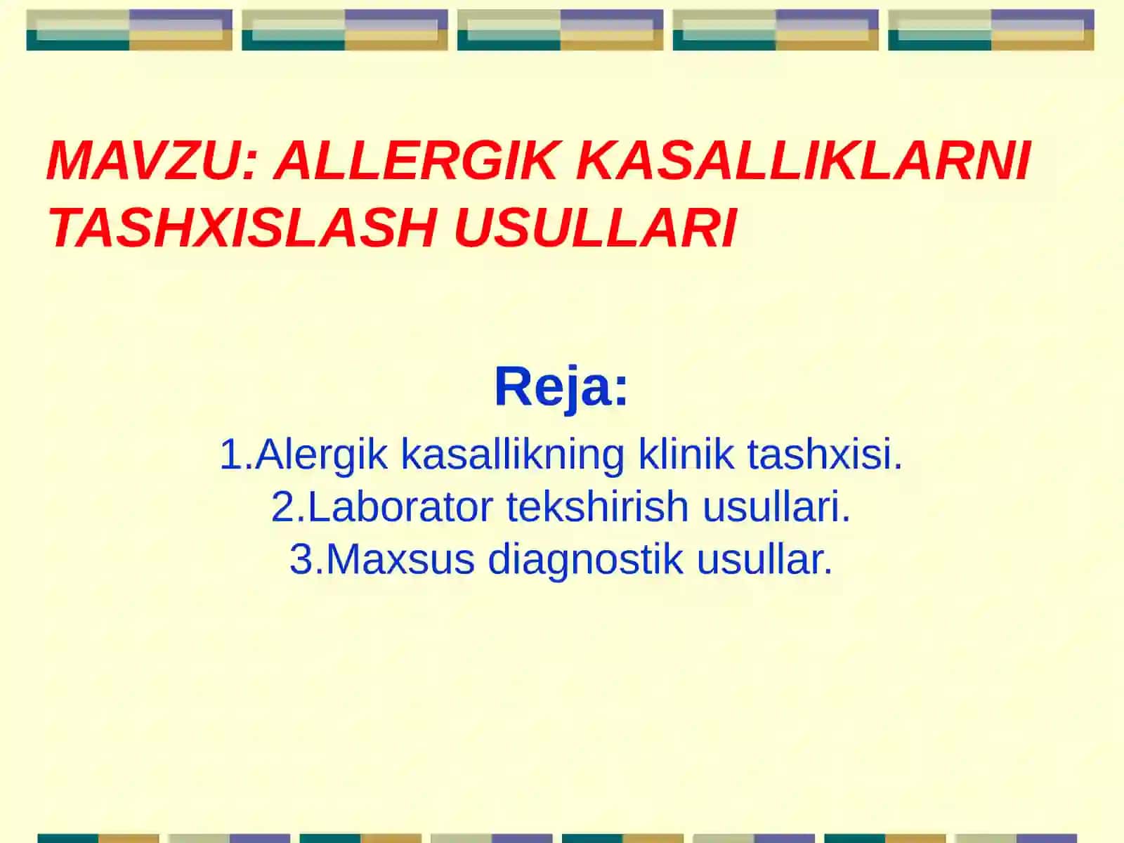 allergik kasalliklarni tashxislash usullari 2