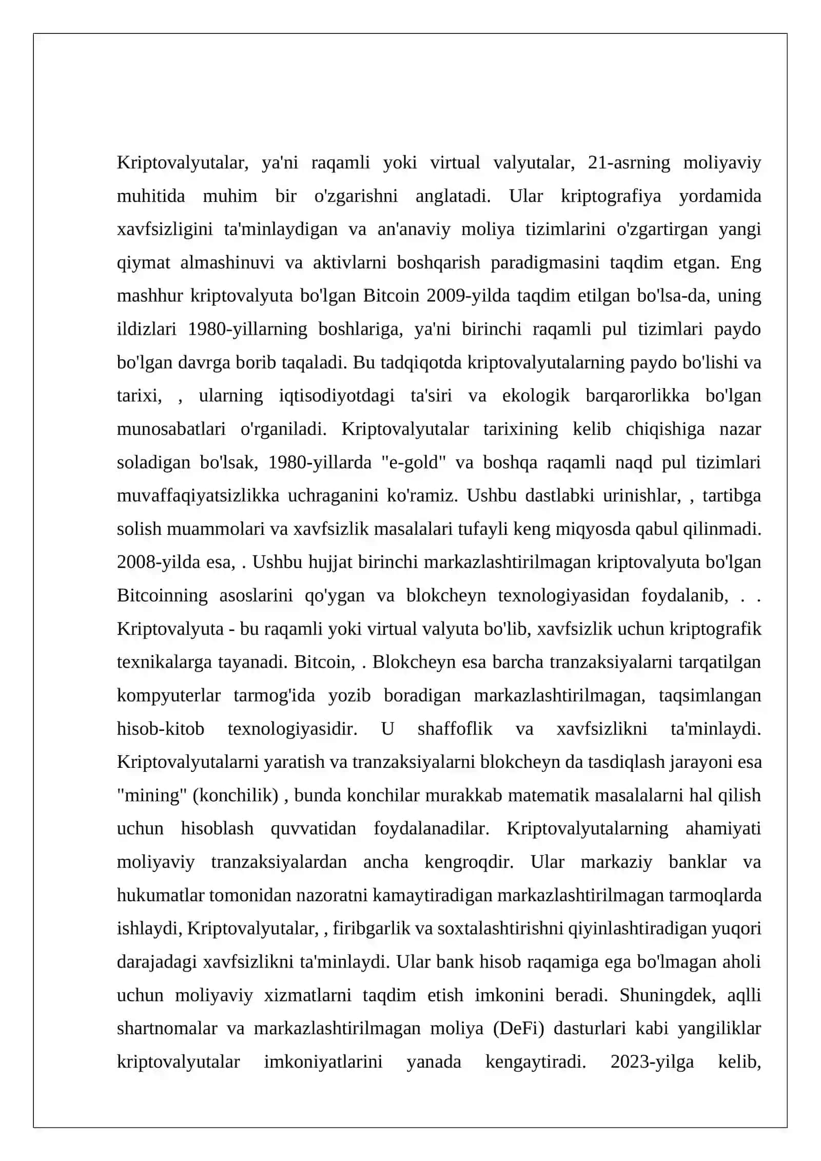 Kriptovalyutalarning tarixiy rivojlanishi 2